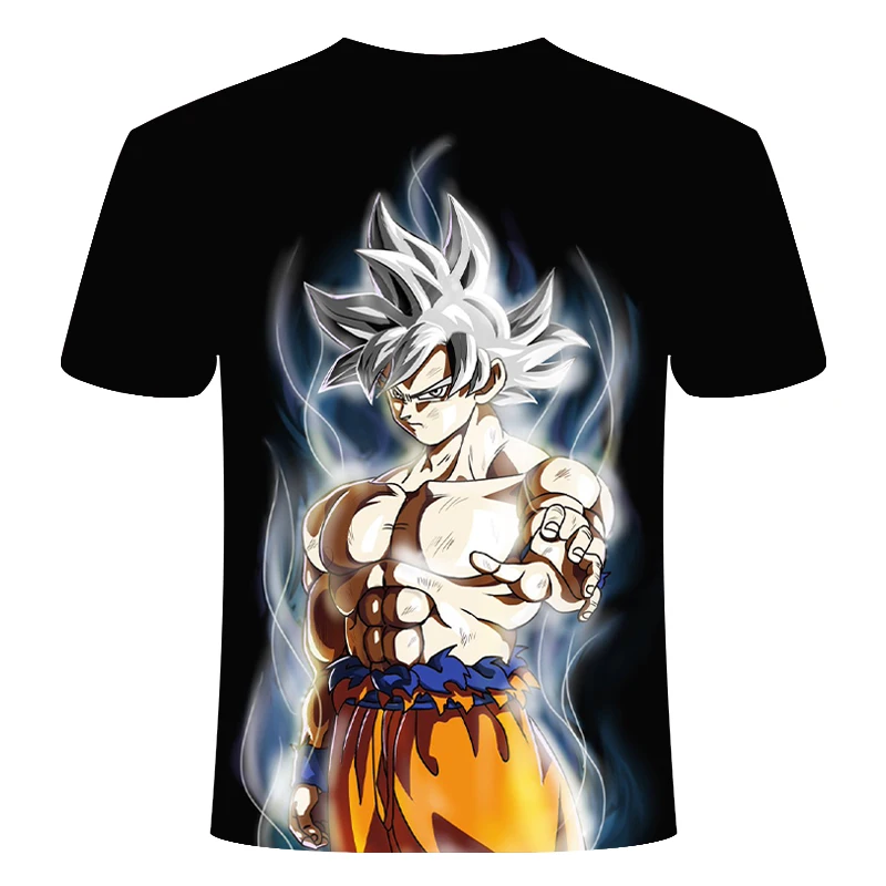 Новая мужская футболка Летняя модная детская футболка с 3d принтом Dragon Ball DBZ Bulma Super Saiyan vegeta футболка с японским аниме