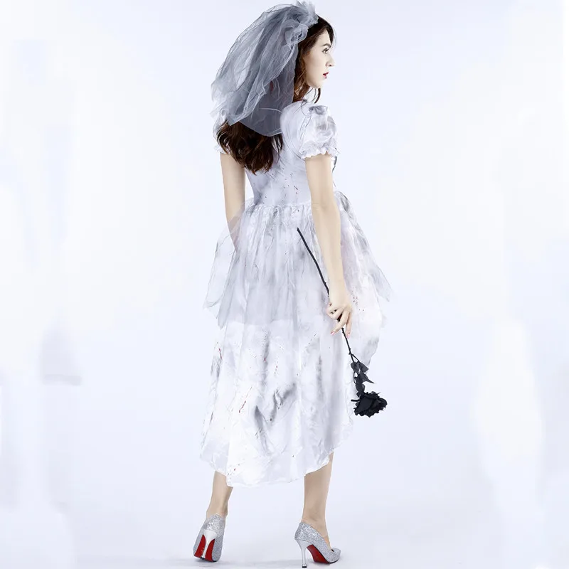 Костюм дьявола для женщин мужчин маскарада костюм трупа призрака невесты пара