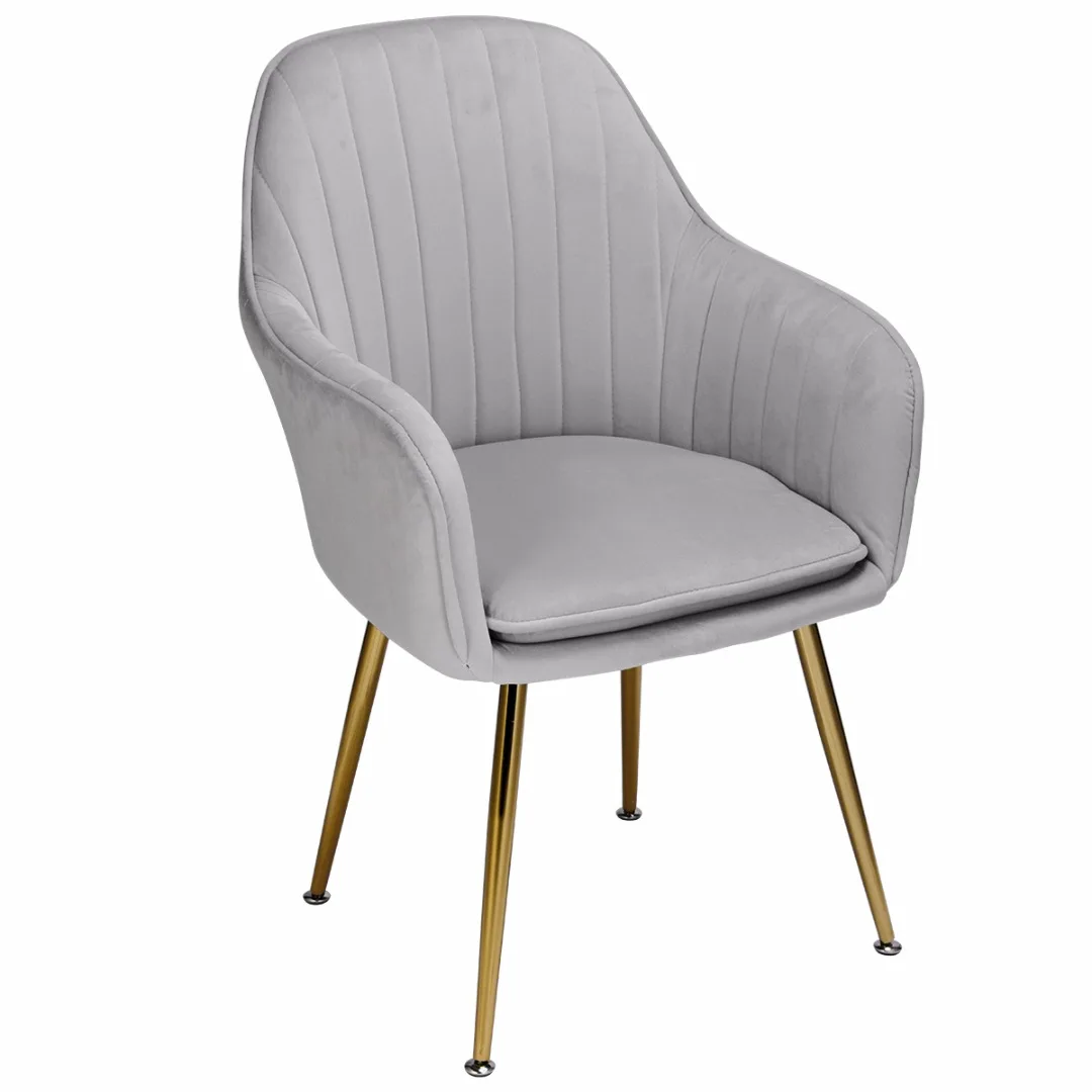 Европейский Стильный обеденный стул Бархатная подушка для макияжа современный