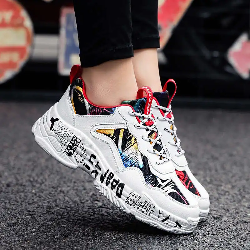 

Fashionable Women's Sports Sneakers Red Sport Shoes For Women Rubber Hard-Wearing Running Girl Children's Sports Shoes Tennis