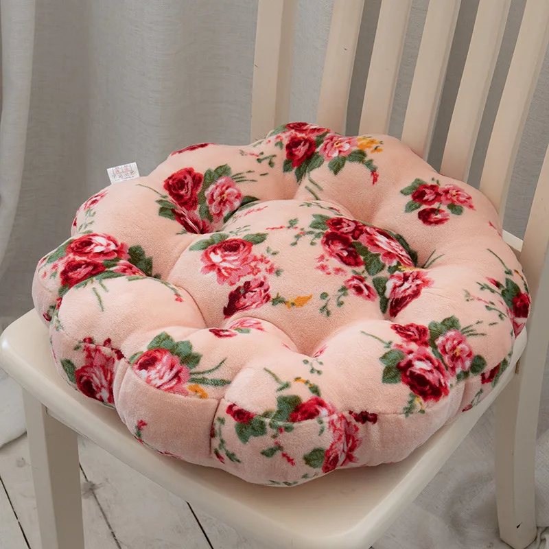 Утолщенные круглые подушки с фиксированным штифтом мягкие и удобные фланелевые