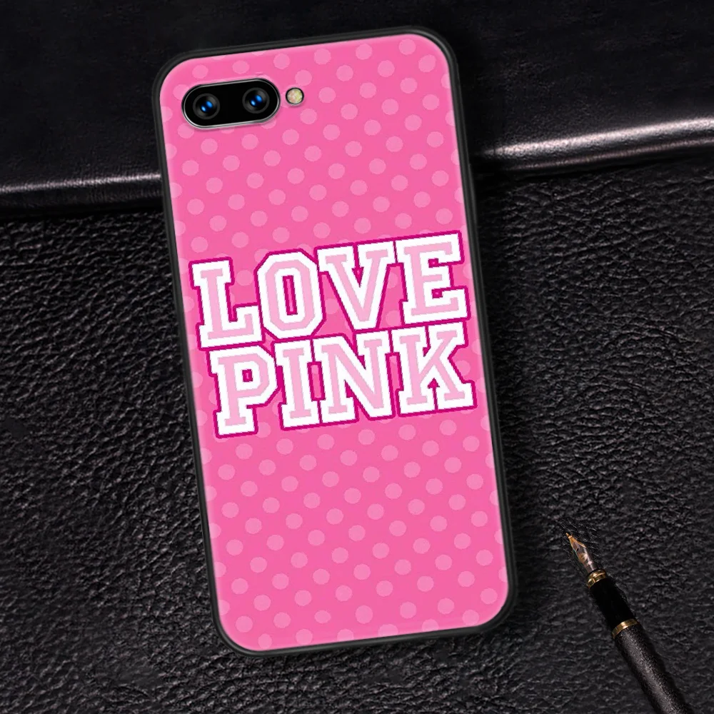 

Victoria Pink Vs Brand Phone Case Cover Hull For HUAWEI Honor 6A 7A 7C 8 8A 8S 8x 9 9x 10 10i 20 Lite Pro black Cover 3D Shell