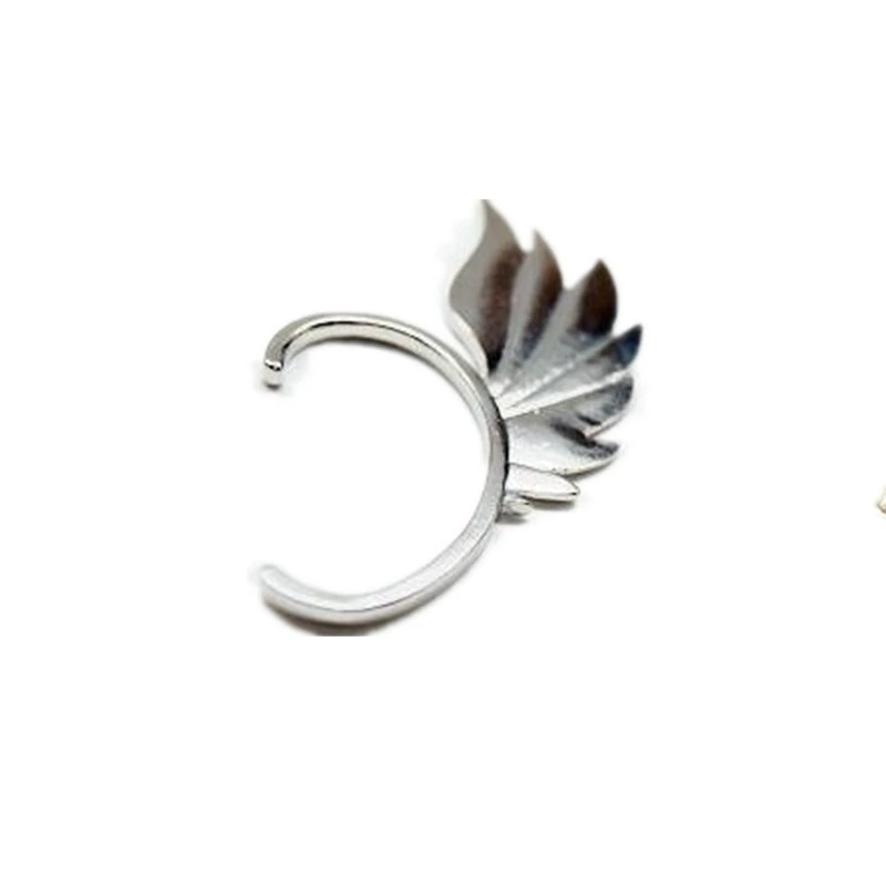 silver style 9 1 шт. винтажные античные серьги-каффы в стиле панк с маленькими цветами, полые амулет зажим, серьги без пирсинга, массивные украшения - Окраска металла: silver style 9