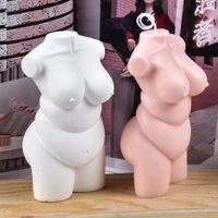 large fat decorating silicone body candle mold crystal plaster female art crafts 3d aromatherapy creative diy handmade mould