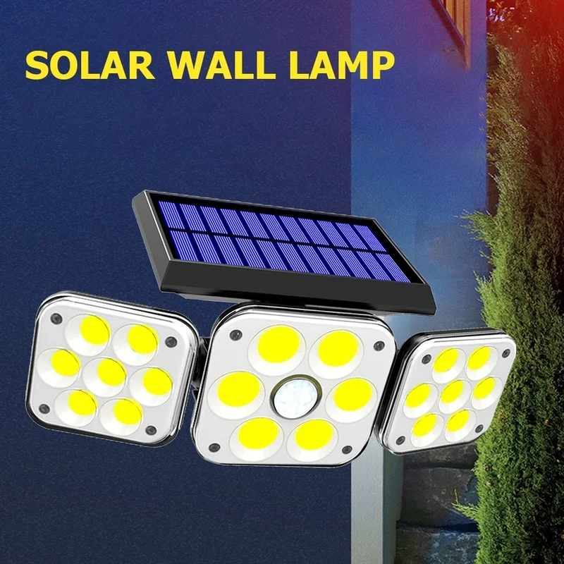 Супер яркий солнечный светильник 120 Led IP65 водонепроницаемый наружный внутренний