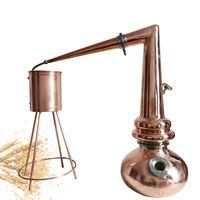 brewing equipment firewood traditional ancient copper distiller single malt whisky pot swan neck distiller