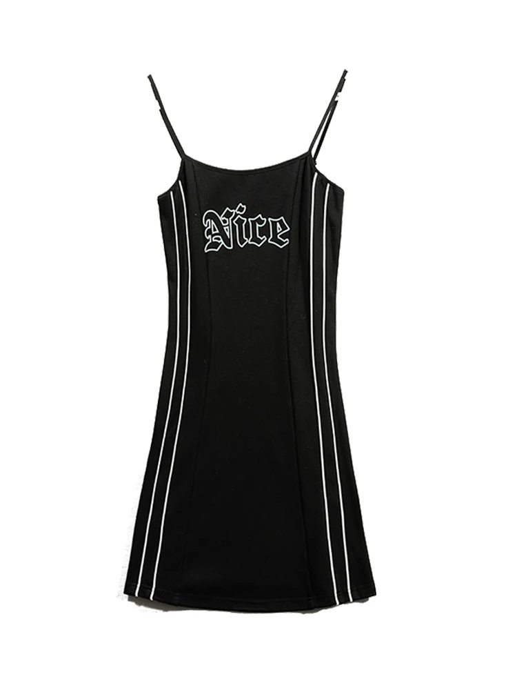 

Sexy Women MIni Dress Black Sling Dress Female Summer 2019 Sleeveless V-neck Vest Long Women Dresses