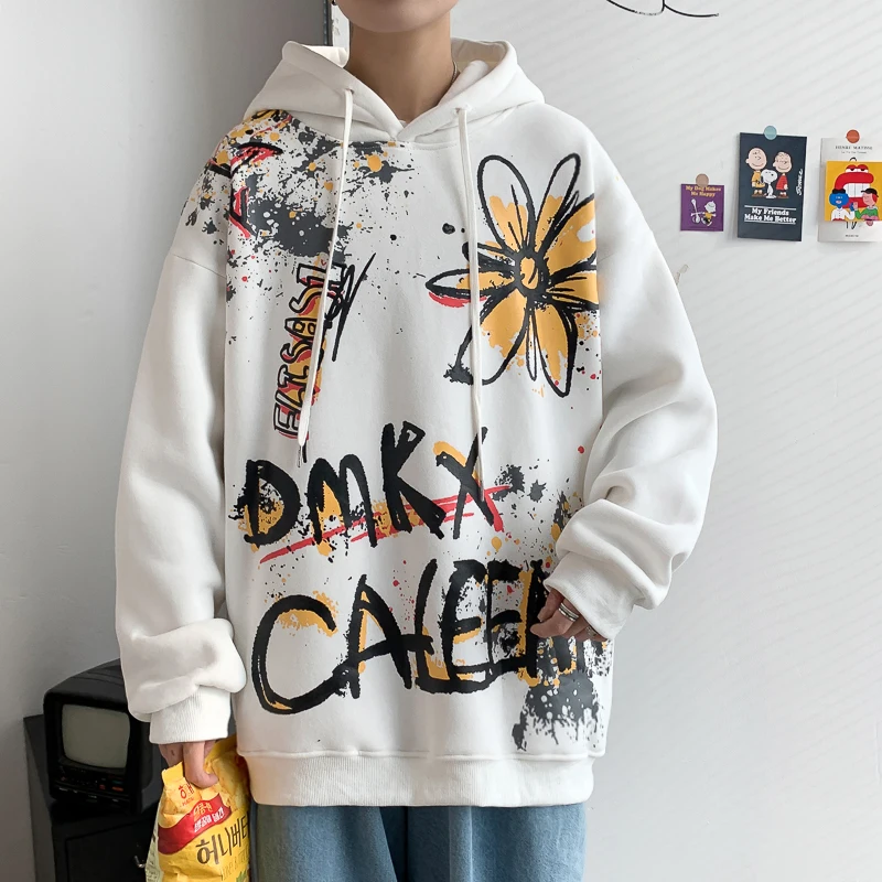 

Толстовка мужская зимняя из хлопка и полиэстера, с круглым вырезом, Ec50wy