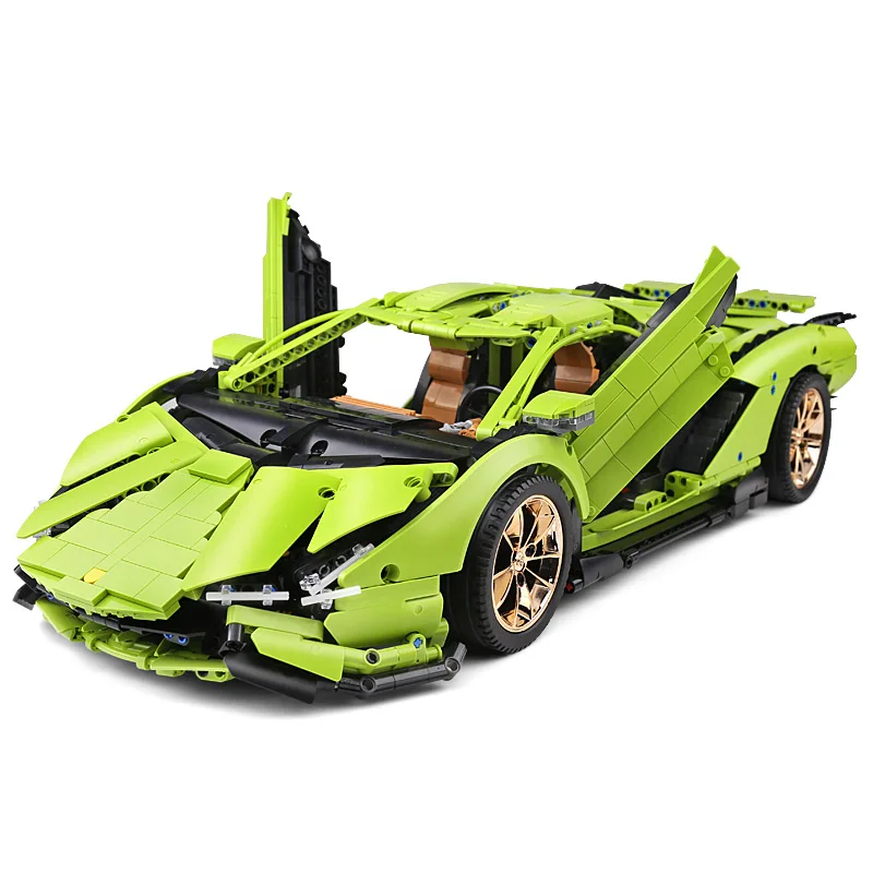Автомобиль Mold King 13057 совместимый с 42115 Lamborghinis Sian FKP 37 мотор модель автомобиля