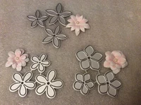 9 pcs stamp stencil paper card making template diy adv one scrapbooking dies metal flower stitched cutting dies craft embossing
