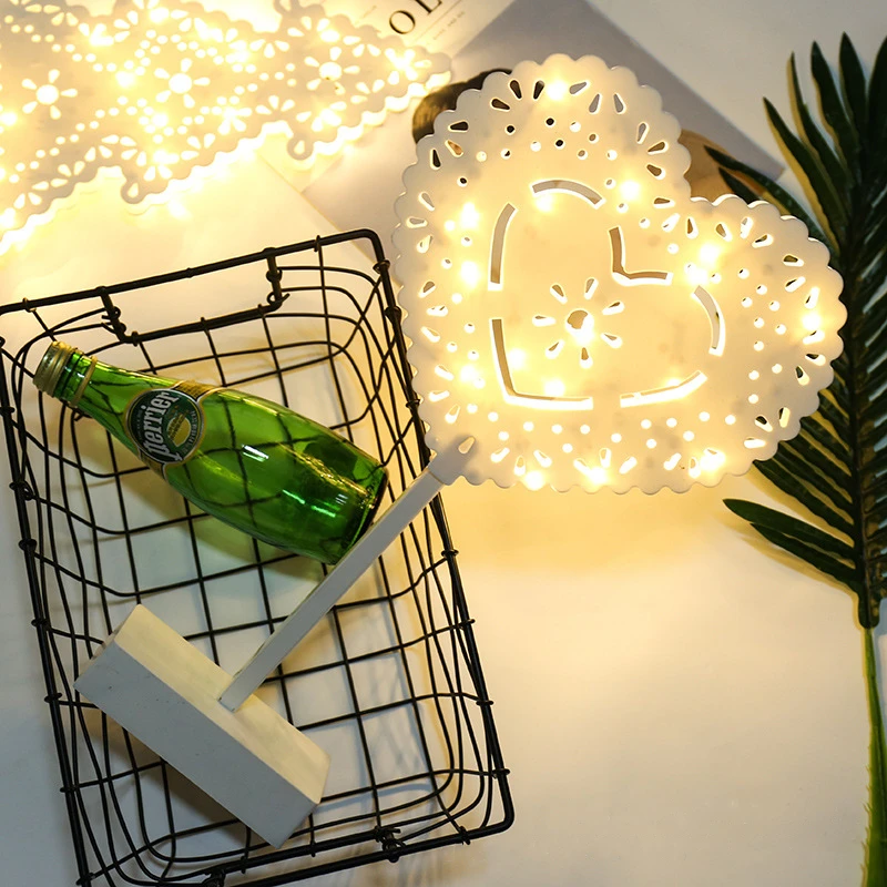 Светодиодный светильник в рождественском стиле ночник для спальни внутренняя