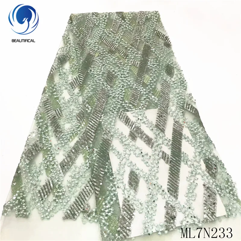 Красивая нигерийская кружевная ткань Лидер продаж африканская Тюлевая с