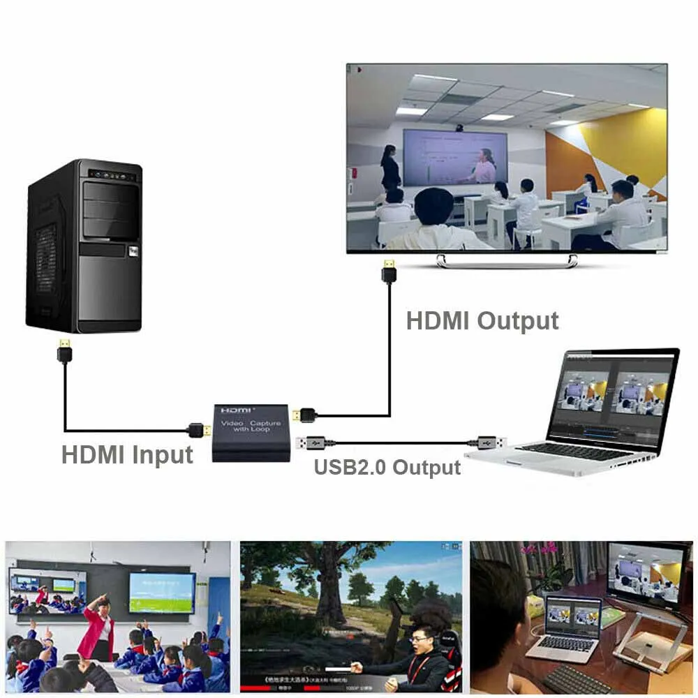 HDMI видео захвата карты экран записи USB 2 0 1080P игра стример устройство | Электроника