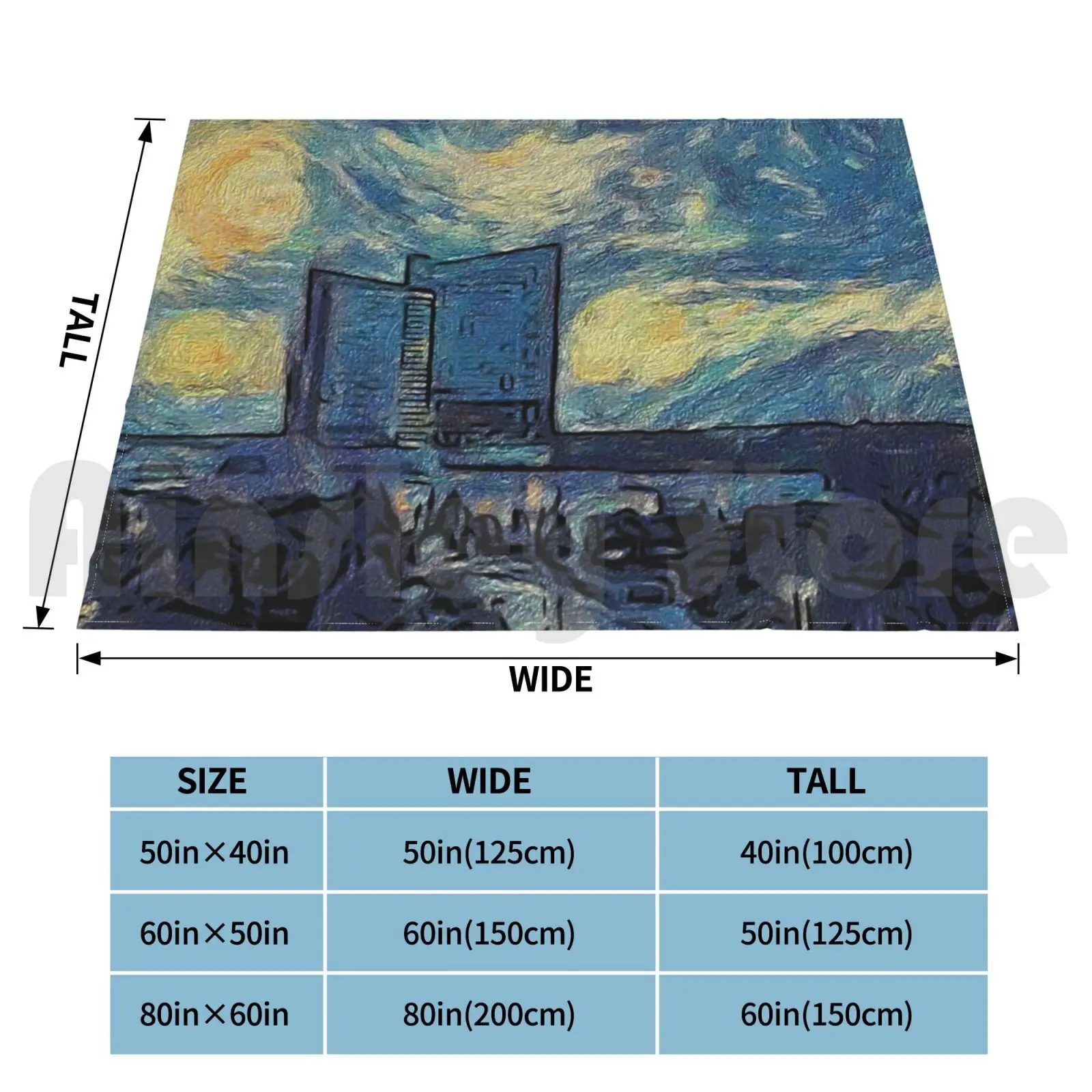 Звездная фотография супермягкая теплая тонкая картина Винсента Ван Гога