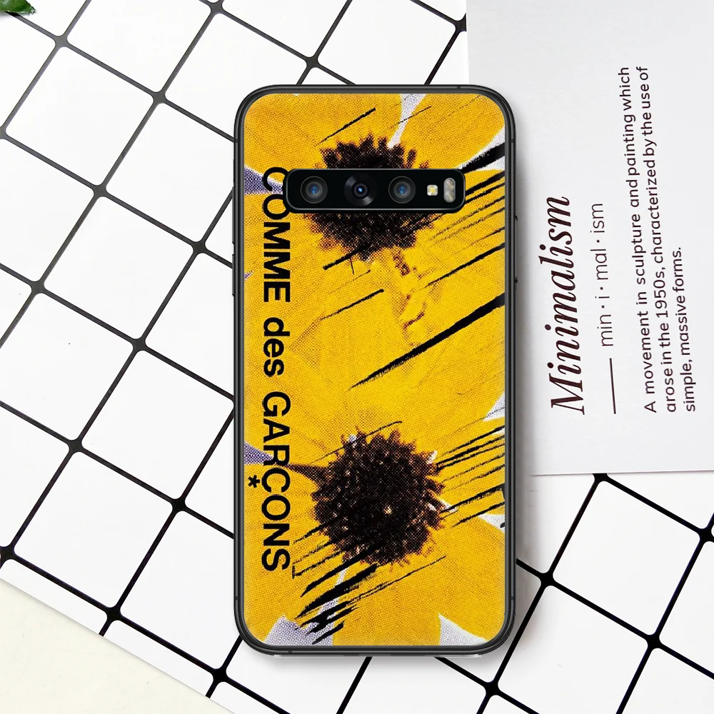 

CDG PLAY Heart Brand Phone Case Cover For For SamSung Galaxy S Note 7 8 9 10 20 Uitra Plus E Lite Black black Shell Trend Prime