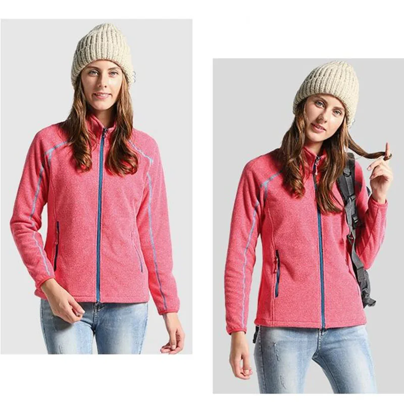 Мужская и женская уличная зимняя флисовая куртка утепленная ветрозащитная