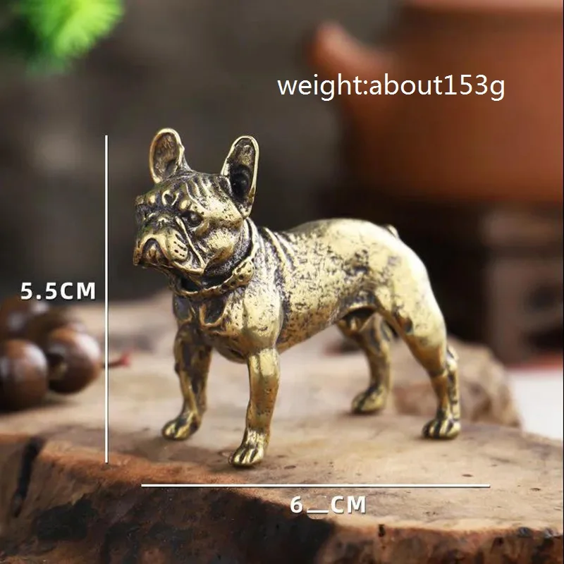 

Медные фигурки бульдогов