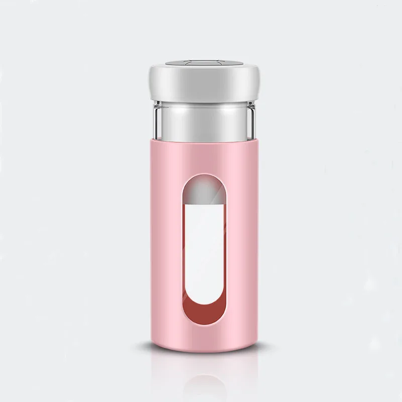 저렴한 BPA 무료 USB 충전식 휴대용 블렌더 개인 300ml 유리 스무디 블렌더 쥬서 컵 여행 과일 믹서