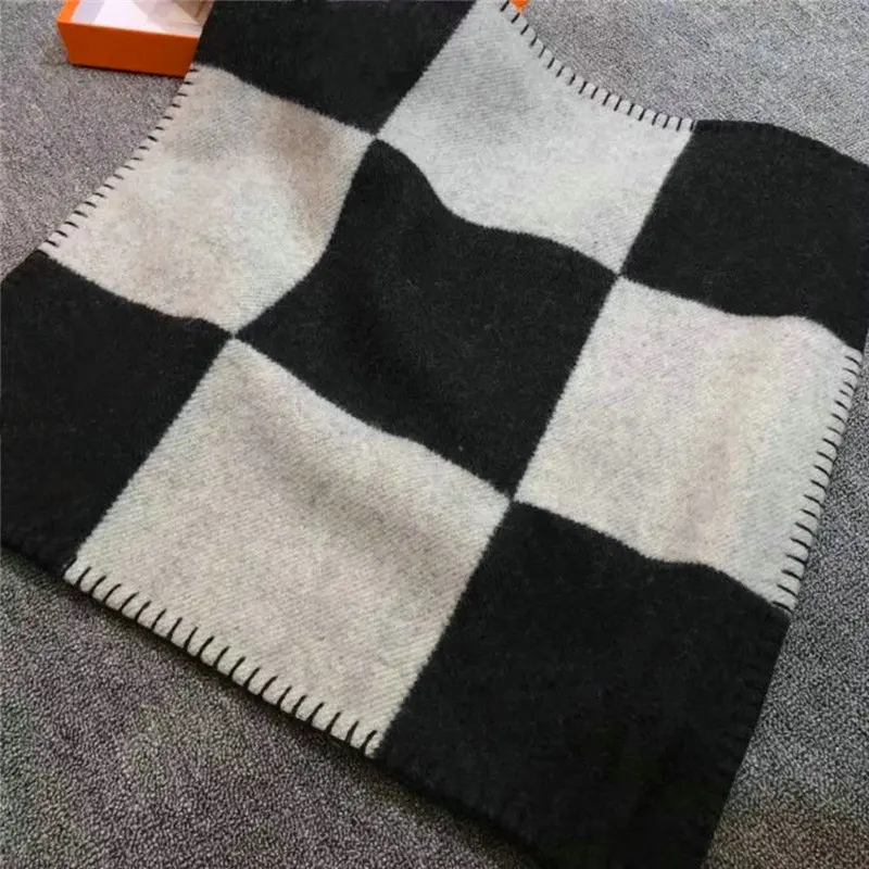 H кашемировый чехол для подушки модный винтажный флисовый клетчатый нордический