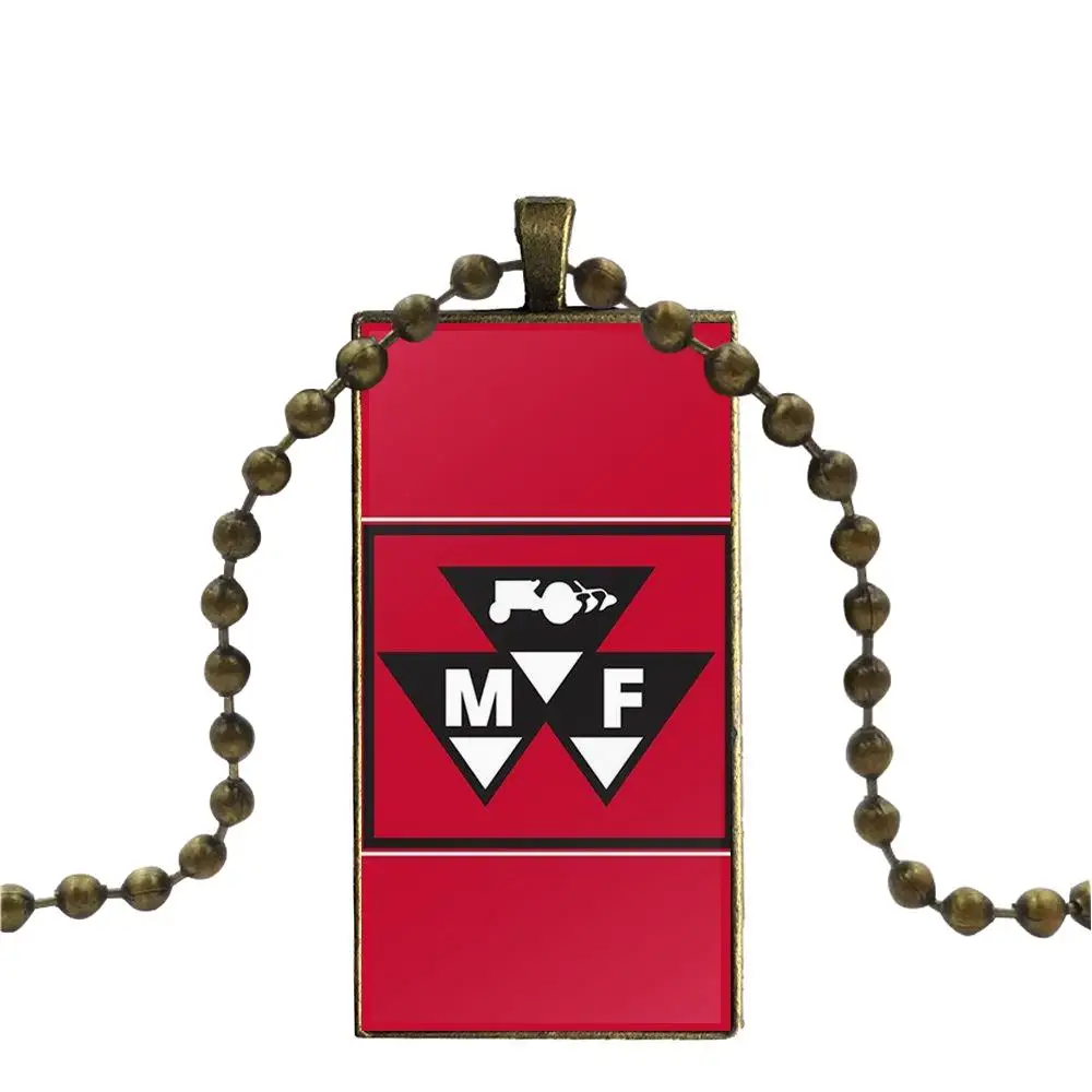 Massey Ferguson ТРАКТОРЫ фермы гонки мода стекло кабошон кулон прямоугольник ожерелье