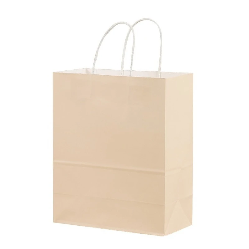 

40Pcs Paper Bag With Handles Festival Gift Bags Shopping Bags DIY Useful Candy Color Packing bags