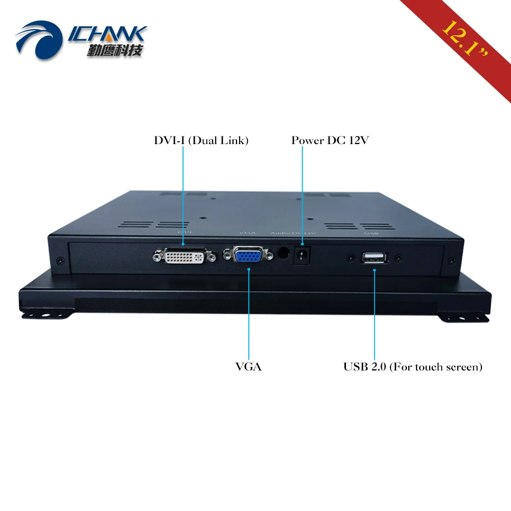 Женский/12 дюймов 1024x768 открытая рамка DVI K120TC DUV2/12 1 &quotметаллический корпус Embedd
