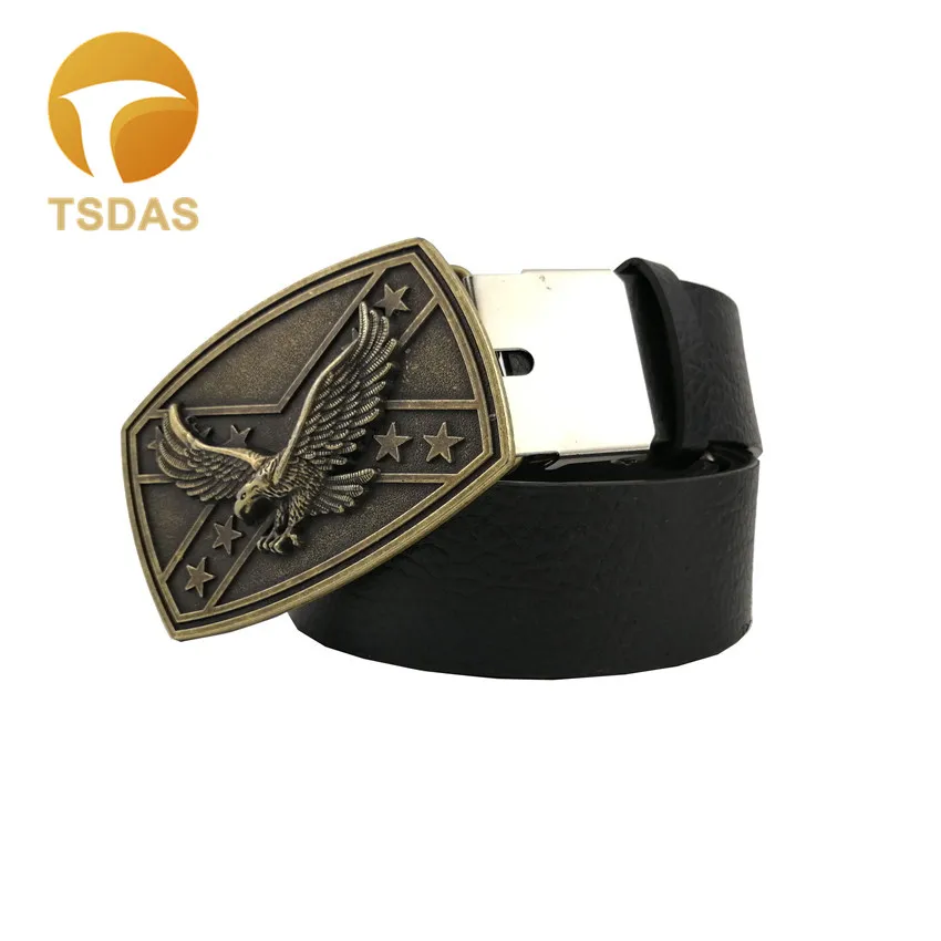 Прямоугольная бронзовая пряжка для ремня в стиле вестерн Летающий орел подходит для ремня шириной 4 см металлическая пряжка для ремня большая - Цвет: 5