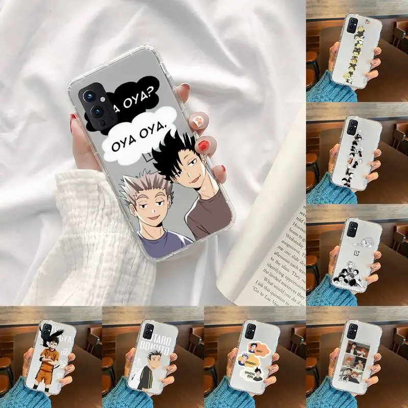 

haikyuu anime Phone Case Transparent For OnePlus 9 8 7 7t 8t Oppo find X3 X2 reno5 Vivo X60 X50 Pro MeiZu 17 16XS