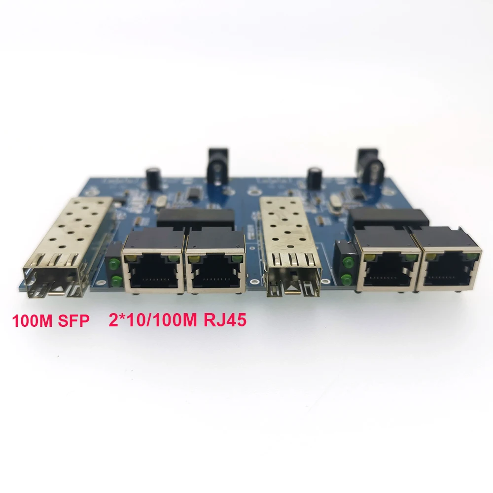 2 шт. волоконно-оптический медиаконвертер 1F2E 100M SFP для PCBA-платы и адаптера 155M moudle |