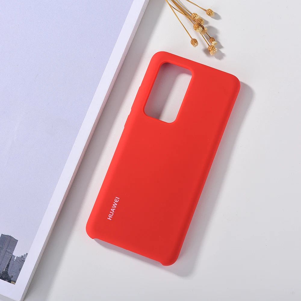 

Original Huawei P40 Pro Protective Case Liquid Silicone Shockproof Phone Case for P40 Pro/P40pro Baby Skin Silky Soft Touching