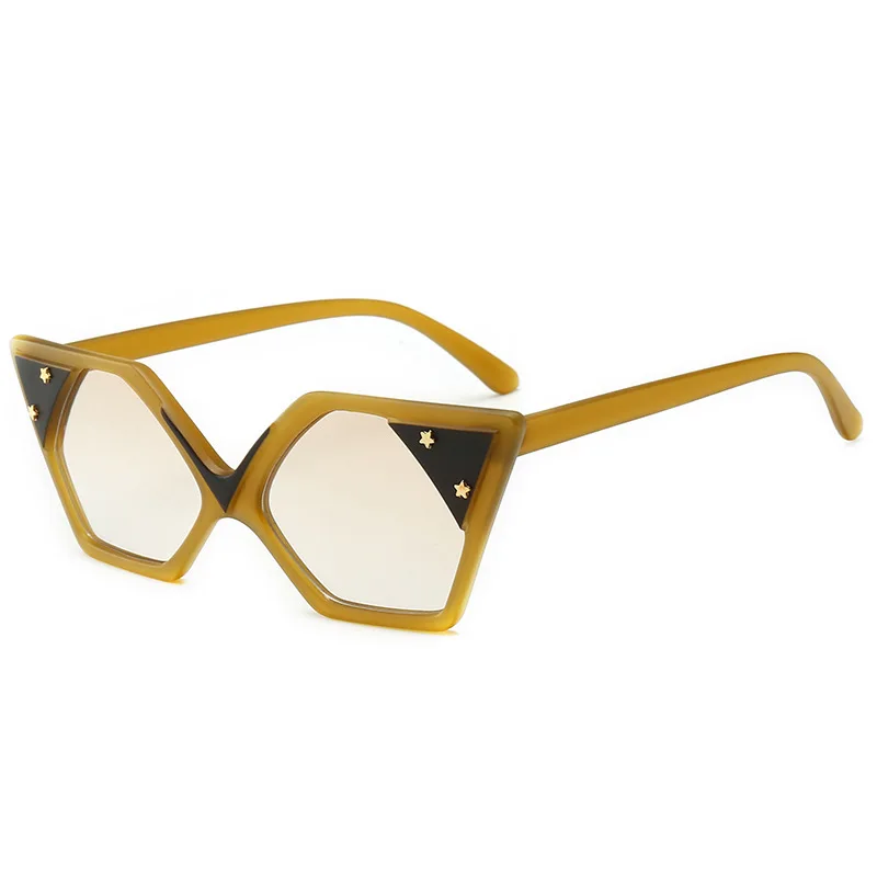 Солнечные очки кошачий глаз с заклепками и базиликом | Аксессуары для одежды