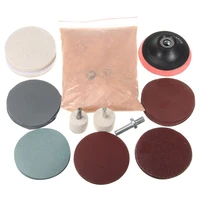 230g cerium oxide polishing powder and felt polishing wheel pad drill adapter for watch car glass scratch cleaning polishing kit