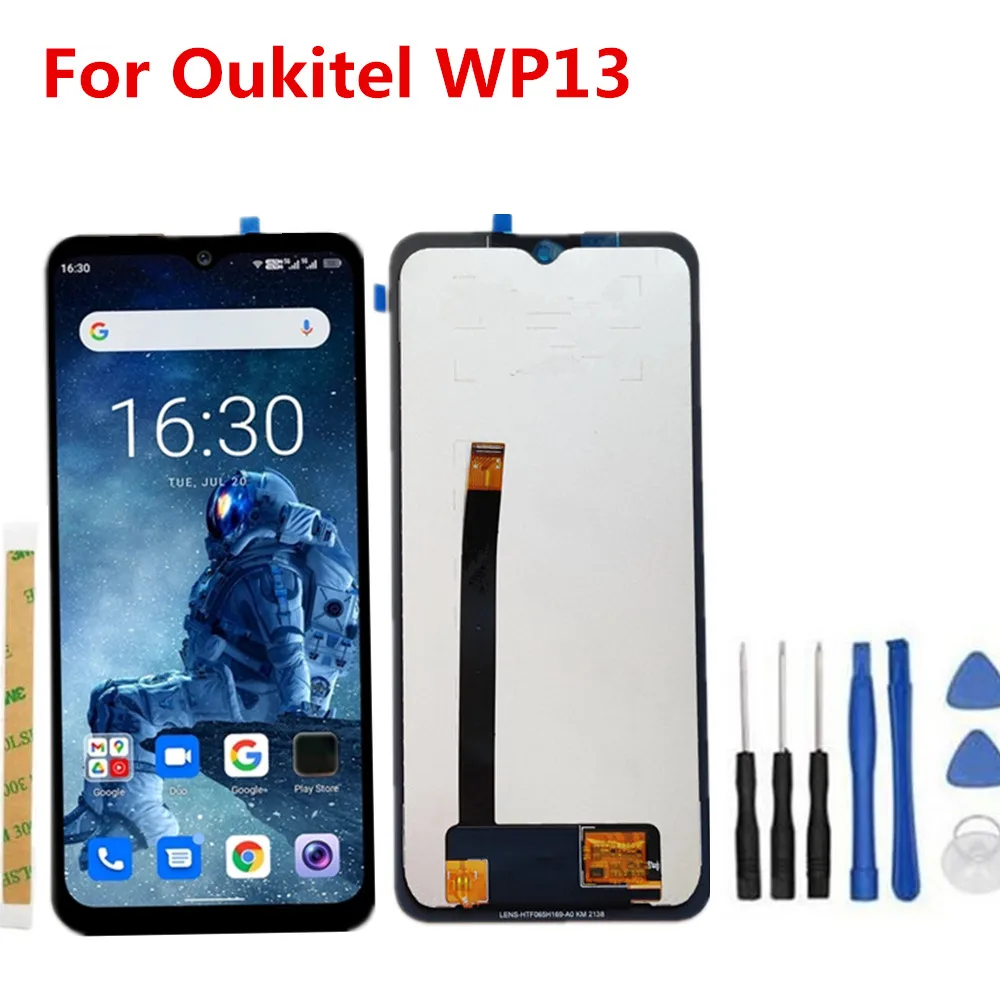 new original for oukitel wp13 5g cell phone 6 52inch lcd display assembly digitizer touch glass repair panel parts free global shipping