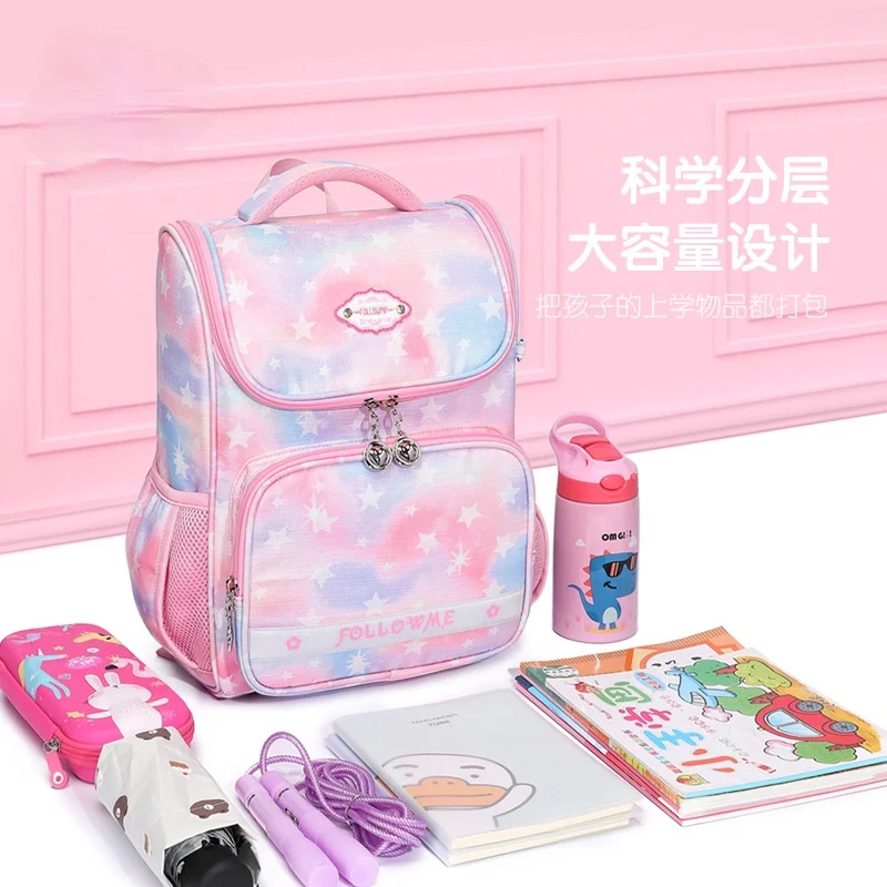 

2021 Waterproof School bags Orthopedic Backpack Children Kids Book Bag primay school Backpacks for Girls mochila infantil