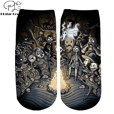 8 Хлопковые носки PLstar Cosmos nightster before christmas jack skellington разноцветные брендовые теплые короткие носки Хэллоуин-3 - Цвет: 8
