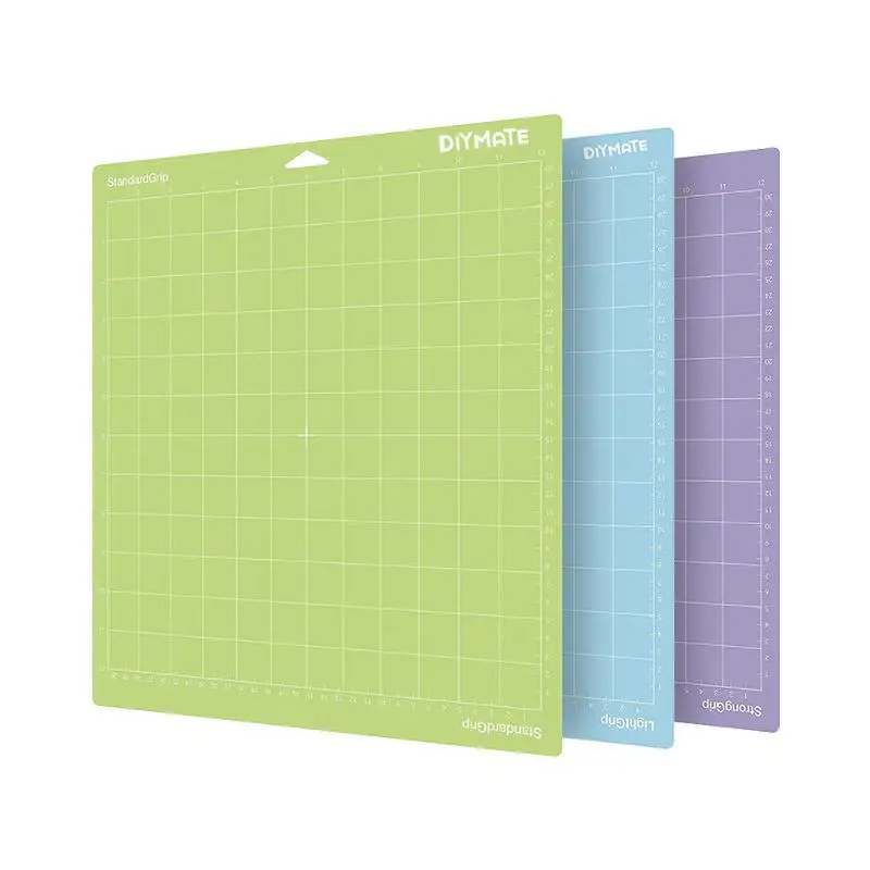 3pcs Mixed Color Engraving Machine Base Plate Cutting Mat For Cricut/cameo 4 With Adhesive Pvc Mats | Канцтовары для офиса и