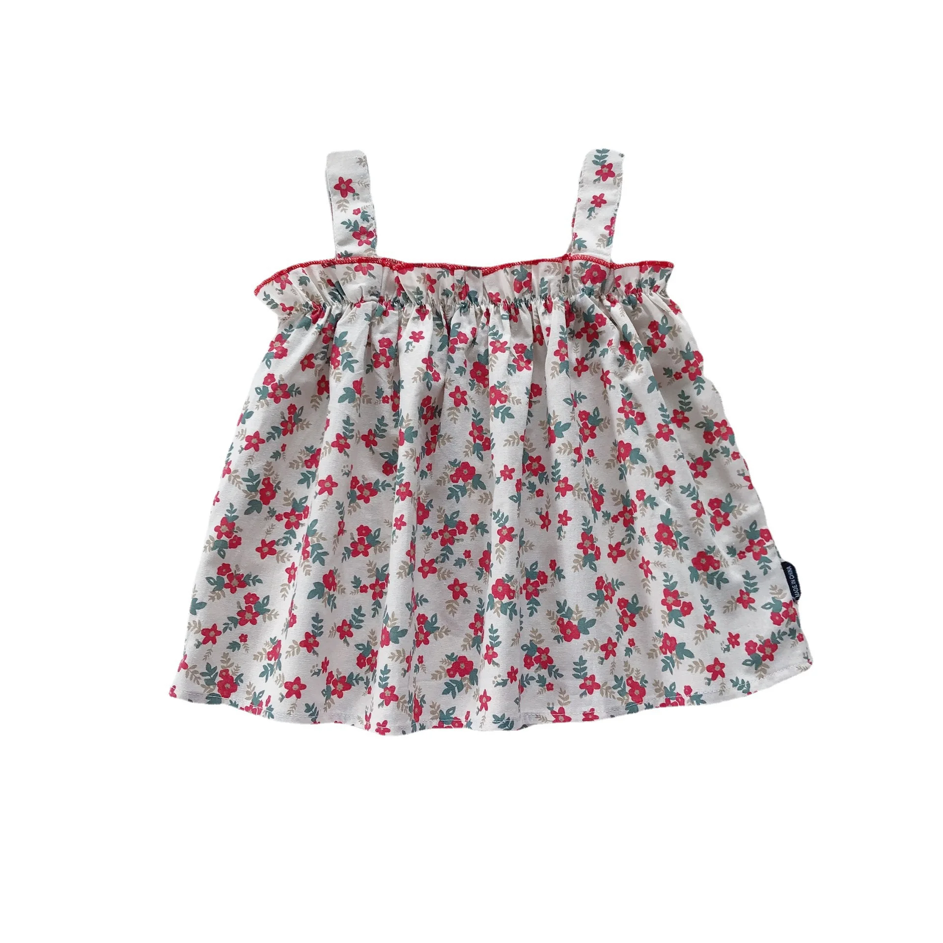 

2021 Girls Summer Sling Floral Dress Kids Clothes Children Clothes Girls Dresses Baby Girl Clothing