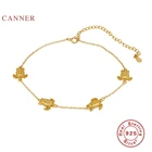 Женский браслет на ногу из серебра 925 пробы, с изображением маленькой черепахи