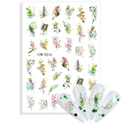 1 шт., самоклеящиеся наклейки для ногтей с листьями