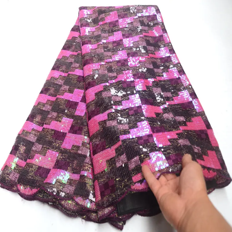 Роскошный тюль с блестками ткань двойное кружево из органзы высокого качества