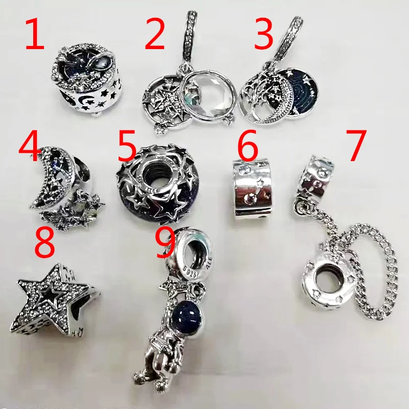 

Blue Series New Hot Sale Pandora Lady Charm Bead Pendant Bracelet Fashion DIY925 Sterling Silver Jewelry Luxury Jewelry