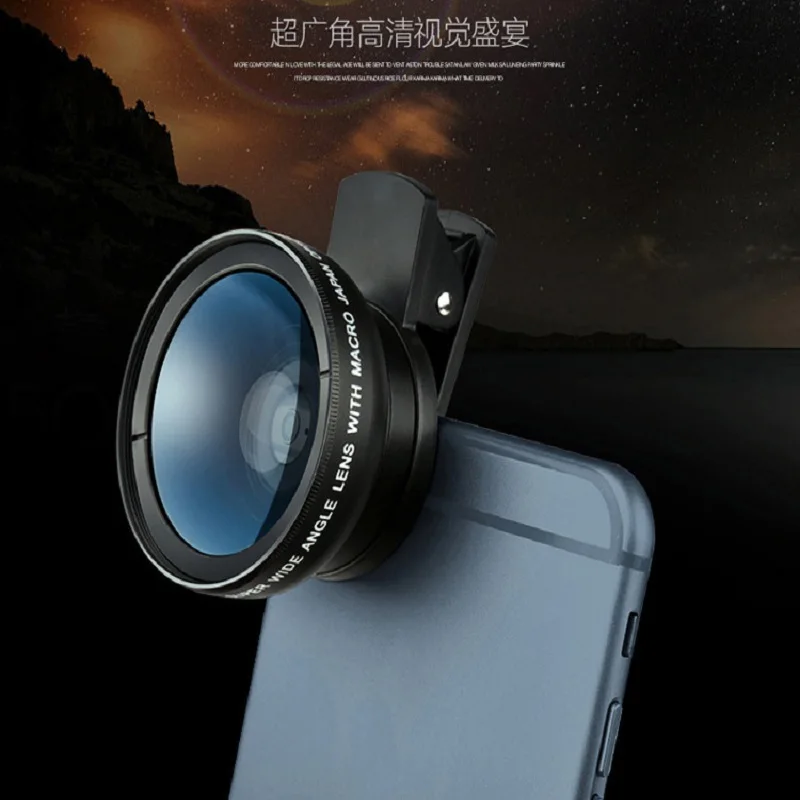 37 мм 0.45X Zoom teleobjetivo telescopio Монокуляр lente de la cacmara teléfono para iPhone 11 Xs Max XR X 8 Intelige|Объективы