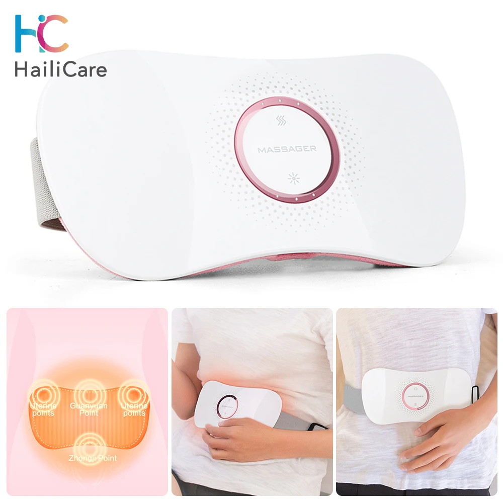 

Умный беспроводной электрический поясной Массажер для поясницы, брюшной полости, вибрационный массаж, нагревающий низкую частоту, облегча...