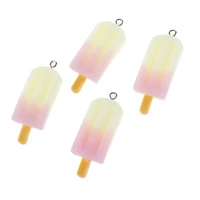 fashion 10pcs candy color cute ice cream charms pendant diy handmade jewelry