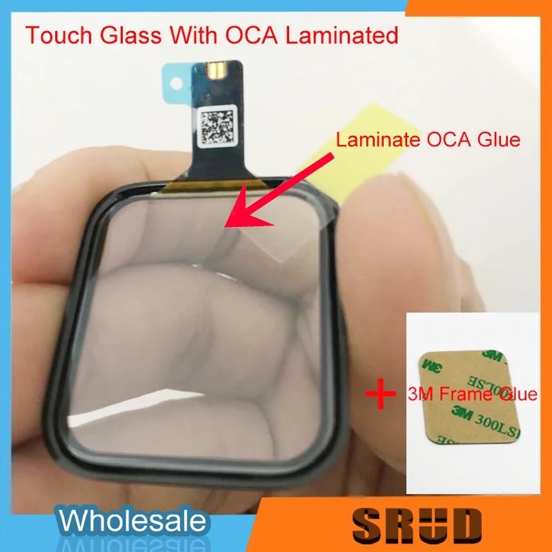 Сенсорный экран OCA для Apple Watch Series 1 2 3 4 5 38 мм 40 42 44 Ремонт сенсорного ЖК экрана