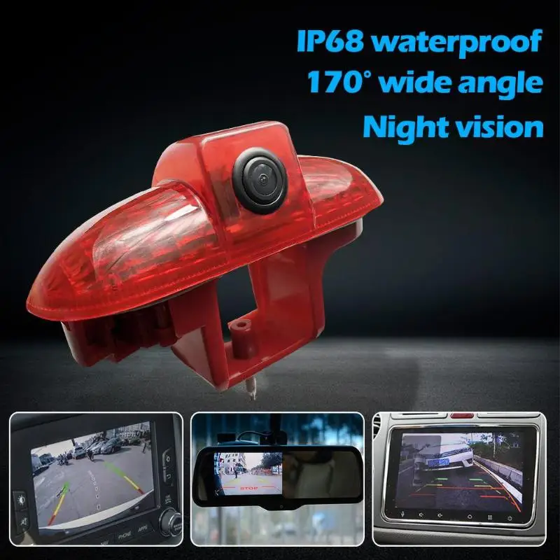 Автомобильная камера заднего вида с стоп-сигналом для Renault Trafic(2001-2014) ночным