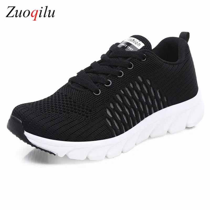 

Women Casual Shoes Women Sneakers Breathable Mesh Walking Shoes Lace Up Flat Shoes Plus size
