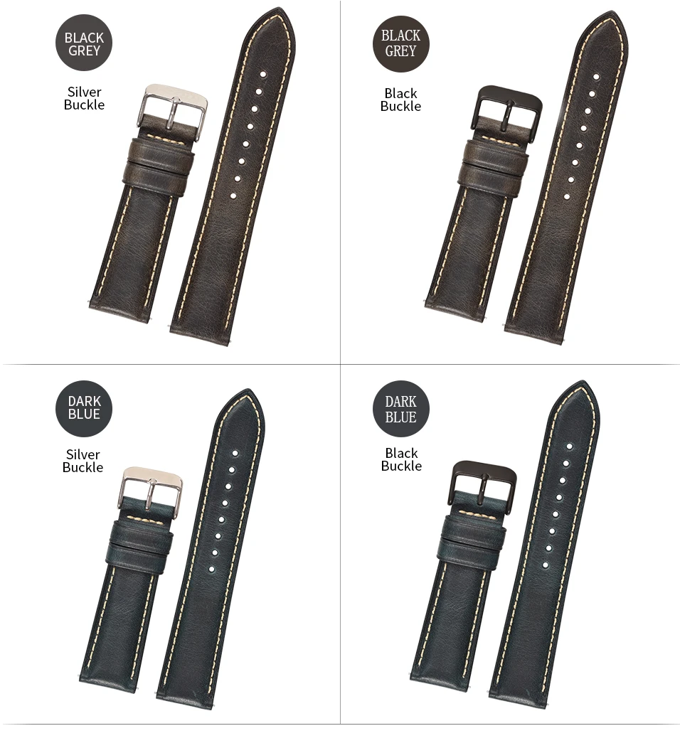 BEAFIRY загорелая кожа 22 мм 20 мм 18 мм ремешок для часов Quick Release Watch Band ремешок коричневый для мужчин и женщин совместим с Fossil