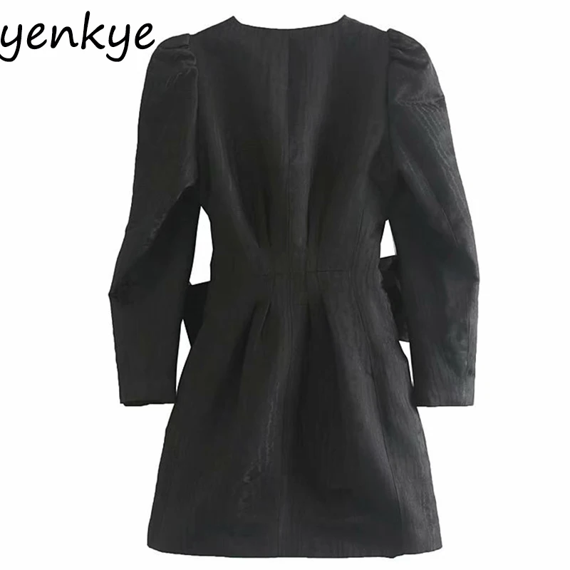 2019 женский спереди элегантный пиджак с бантом платье офисное женское длинным