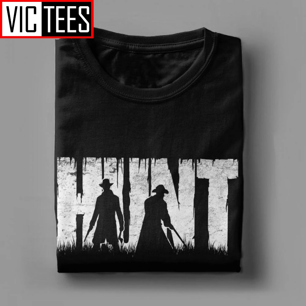 Футболка Hunt Showdown Мужская 100% хлопок забавная футболка ужасы позолоченного
